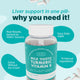 15 Day Liver Cleanse - Gut and Cholesterol Support | Caffeine Free, NON GMO and Gluten-Free | Korean Herbs 15-in-1 Advanced Formula with Milk Thistle, Turmeric, Dandelion and B Vitamins | Vegan and Plant-Based | 2 Servings = 4 Capsules Daily