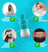 The Plug hangover remedy drink bottle with callouts: fights morning nausea, hangxiety, headaches, and helps detoxify the liver