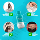 The Plug hangover remedy drink bottle with callouts: fights morning nausea, hangxiety, headaches, and helps detoxify the liver
