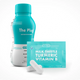 The Plug liver support drink bottle with Milk Thistle Turmeric Vitamin B packet and capsules